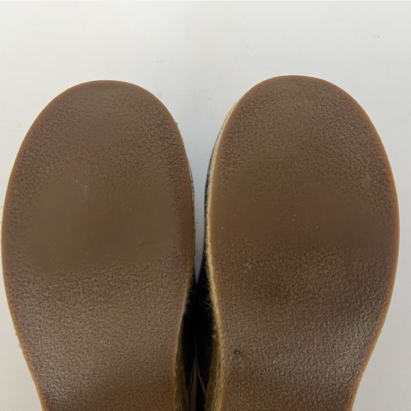 Dansko Vegan Canvas Paisley Embroidered Espadrille Mule Clogs, Blue Denim, 39 - Picture 8 of 10